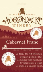 Adk Winery Cab Franc Shelf Talker